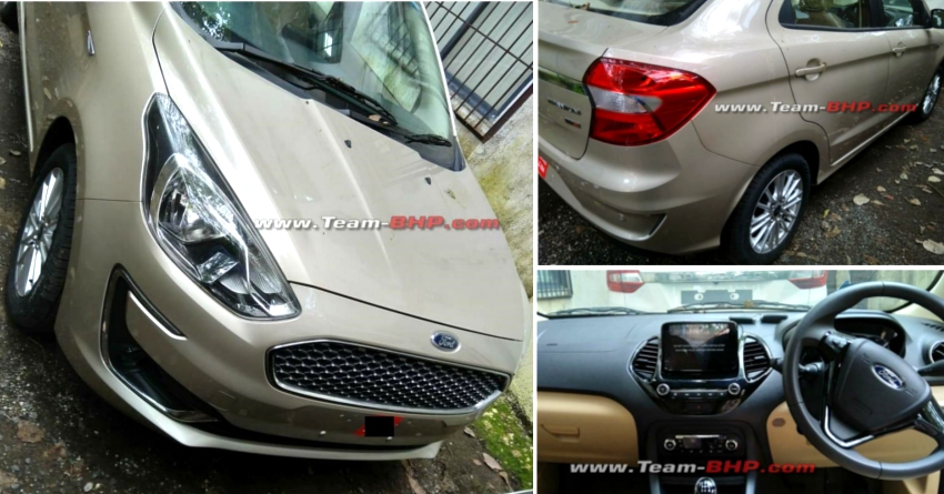 2019 Ford Aspire Sedan Spotted Undisguised Ahead of Official Launch
