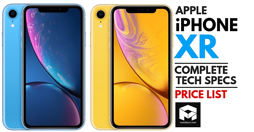 Apple iPhone XR Officially Unveiled
