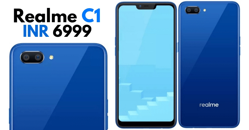 Realme C1 with Snapdragon 450 and 2 Rear Cameras Launched @ INR 6999