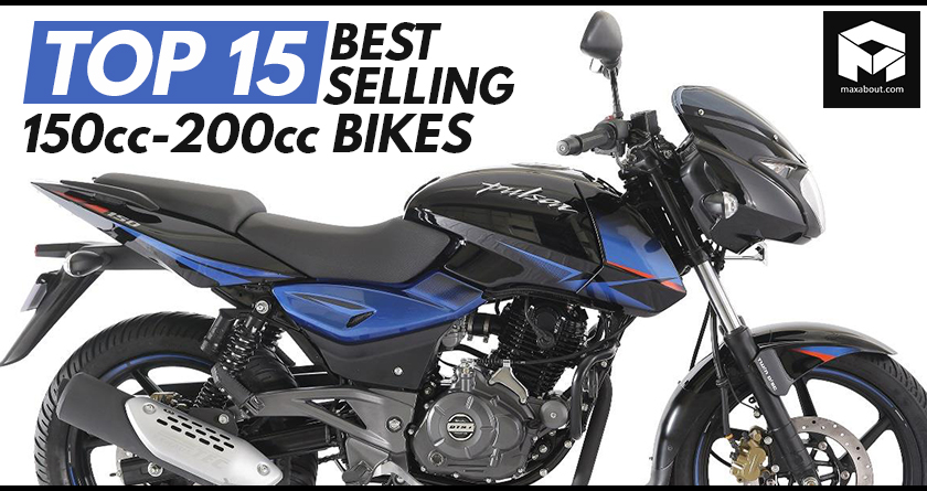 Top 15 Best-Selling 150cc-200cc Bikes in India