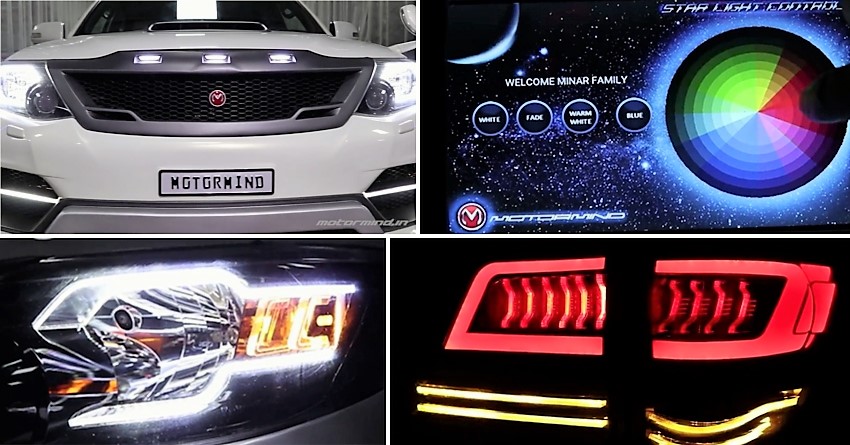 Video: India’s 1st Toyota Fortuner with Star Roof Lights by Motormind Customs