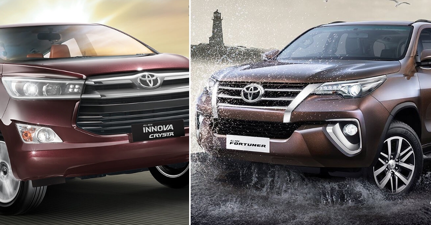 Toyota Innova Crysta & Fortuner Gets New Features, Price Hiked