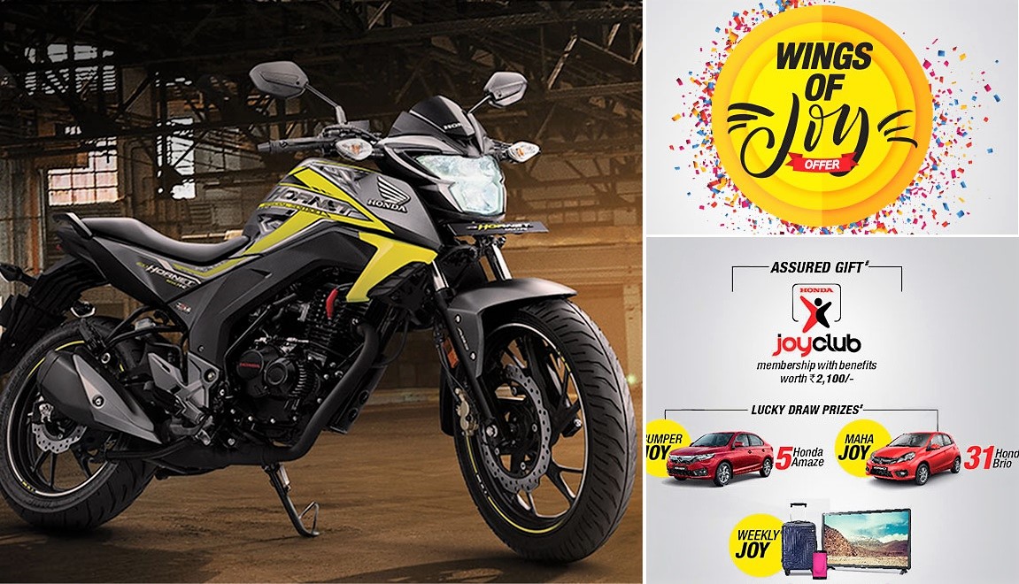 Honda Announces 'Wings of Joy' Festive Offer on Motorcycles & Scooters