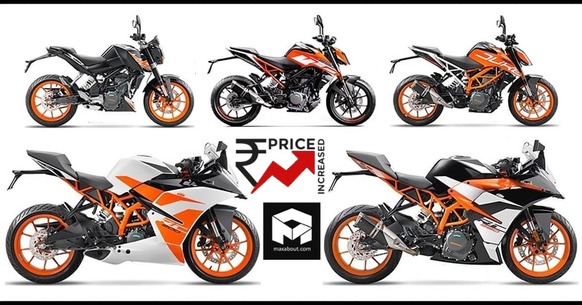 KTM Duke & RC Motorcycles Price Increased in India