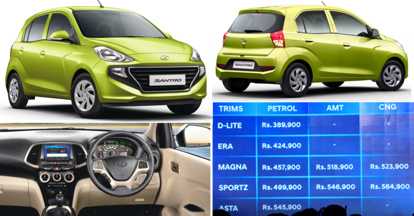 All-New Hyundai Santro Launched in India @ INR 3.90 Lakh