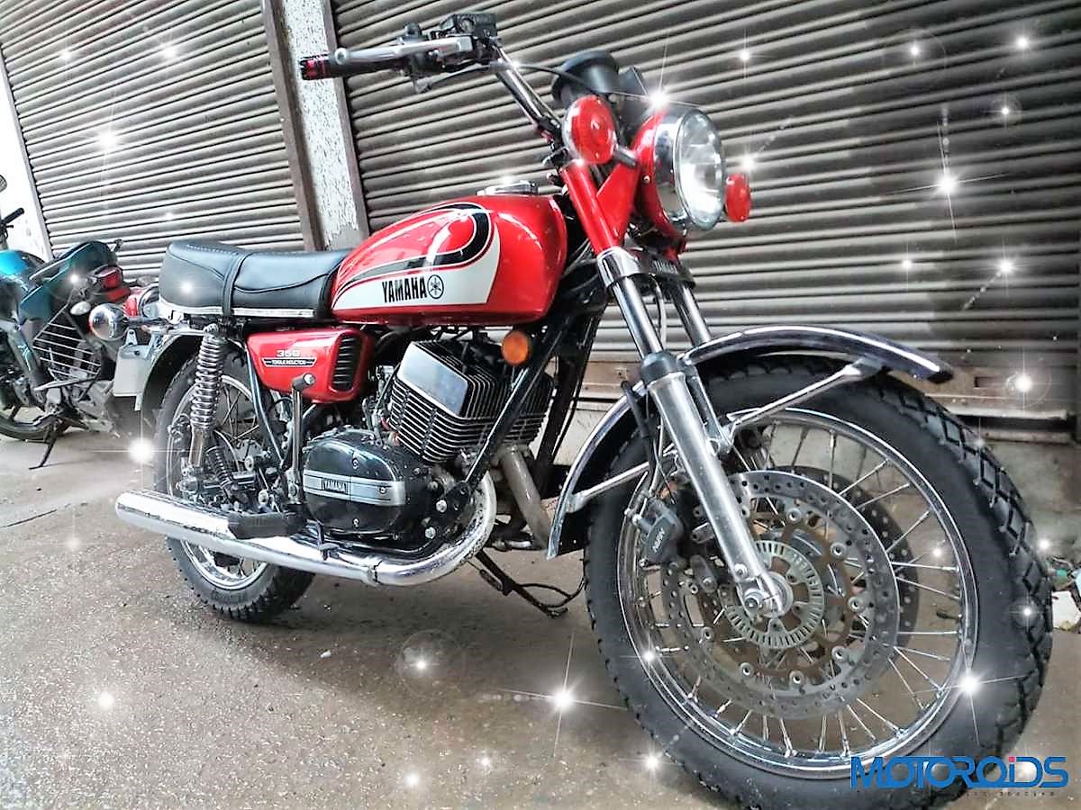 Modified Yamaha RD350 with 1-Channel ABS and Dual Front Disc Brakes - pic