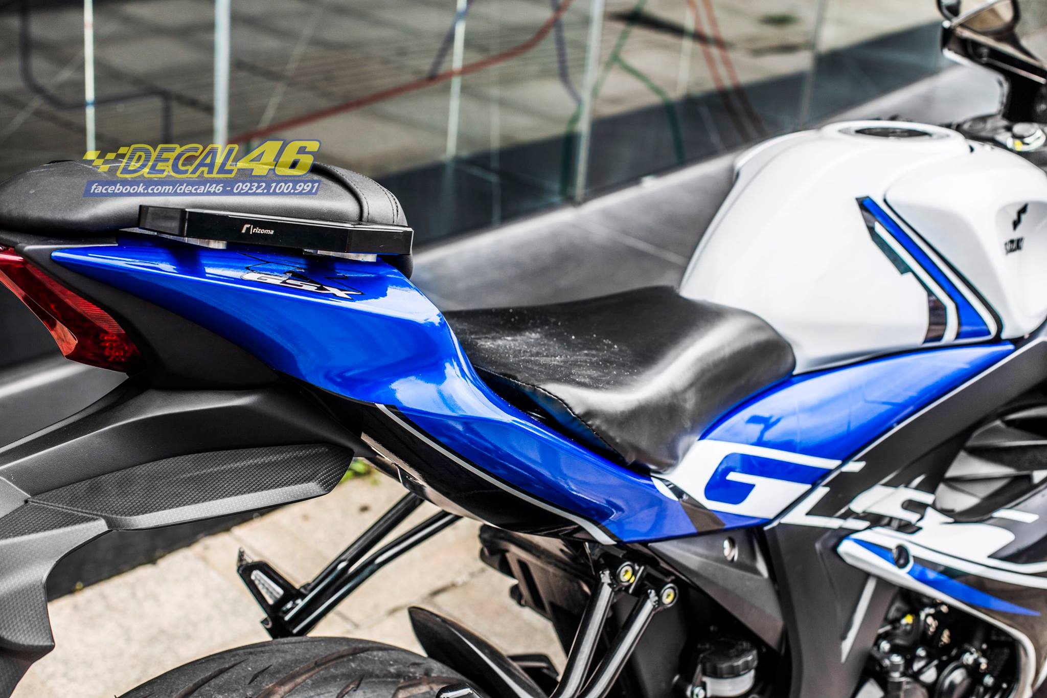 This Suzuki R150 is Equipped with an Akrapovic Exhaust and a Face Kit - wide