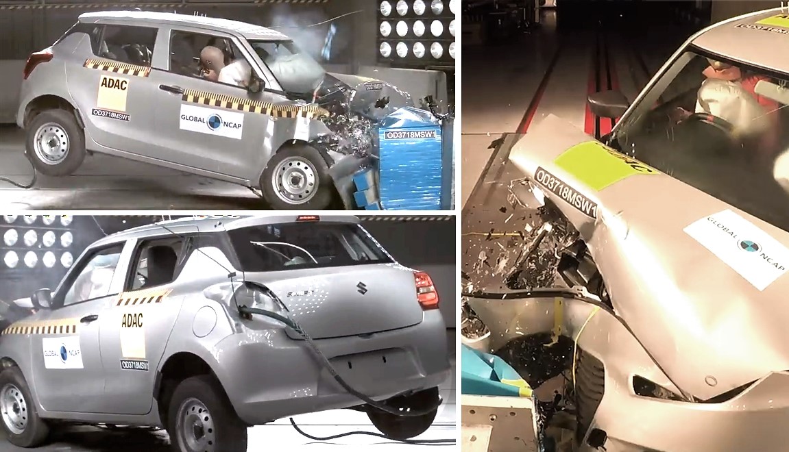 Video: New Maruti Swift Scores Just 2 Stars in Global NCAP Crash Test