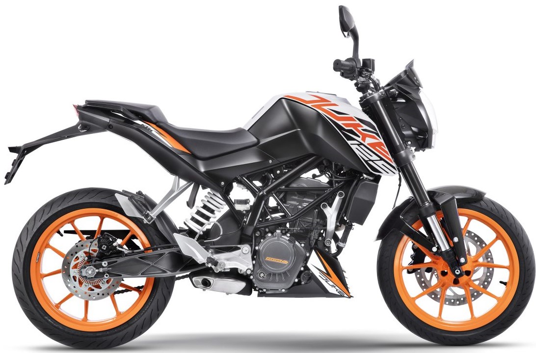 KTM 125 Duke ABS in White Color