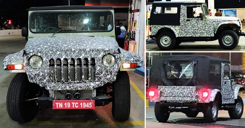 2020 Mahindra Thar Leaked in a New Set of Photos