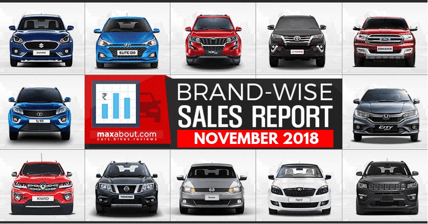 Latest Brand-Wise Car Sales Report (November 2018)
