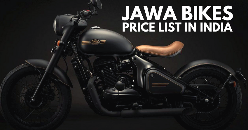 BS6 2020 Jawa Motorcycles Price List