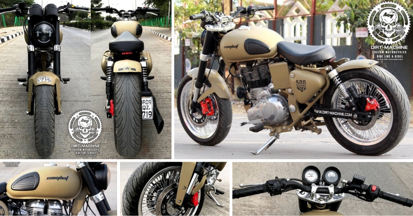Meet 500cc Royal Enfield Combat Version Equipped with KTM's WP USD Front Forks