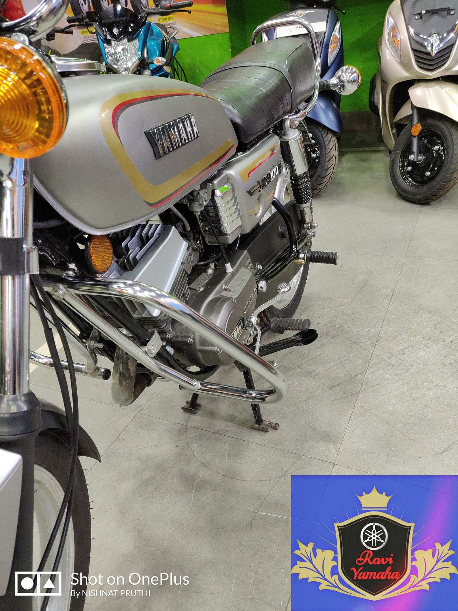 Yamaha RX 100 Restored to a Brand-New Showroom Condition Model - angle