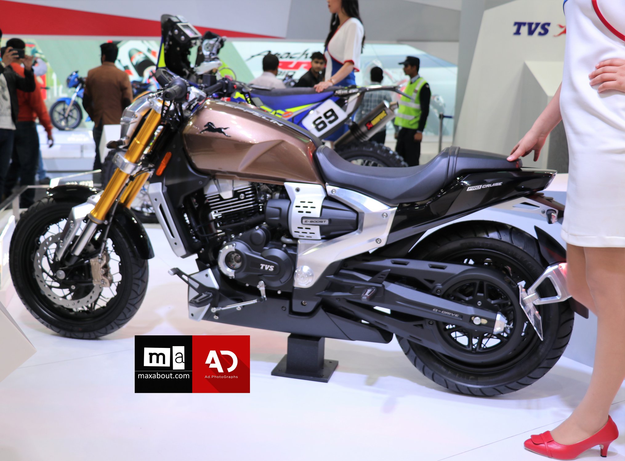 5 Quick Facts About the Upcoming TVS Cruiser Motorcycle - closeup