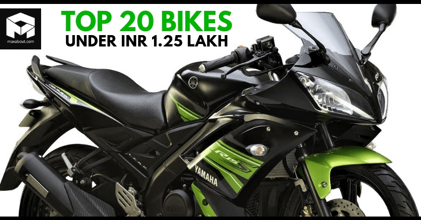 Quick List: Top 20 Bikes in India Under INR 1.25 Lakh