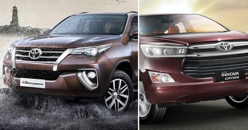 Up to INR 1.25 Lakh Discount on Toyota Fortuner & Innova Crysta
