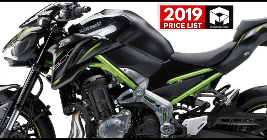 2019 Kawasaki Motorcycles On-Road Price List