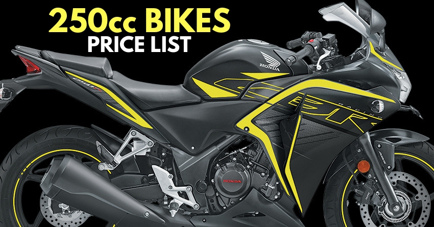 250cc Bikes Available in India