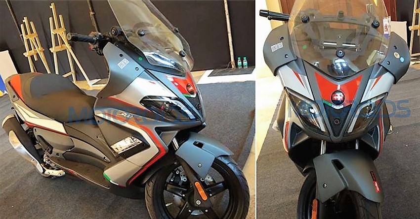 Aprilia SR Max 300 Scooter Spotted Undisguised in India