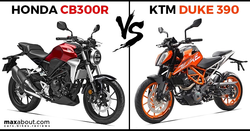 Quick Comparison: Honda CB300R vs KTM 390 Duke