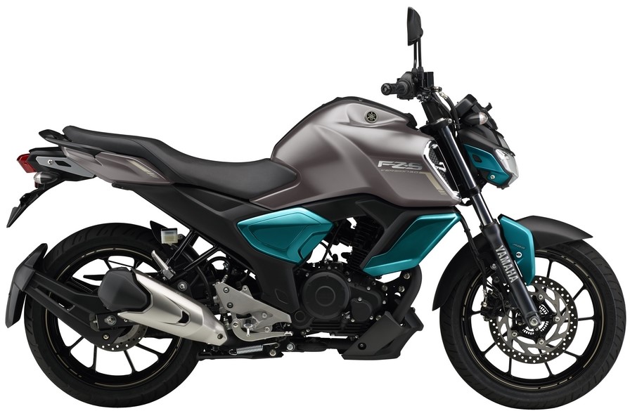2019 Yamaha FZS V3 ABS in Grey with Cyan Blue