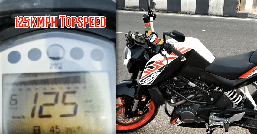 KTM Duke 125 Top Speed Video, Touches 125 KMPH!