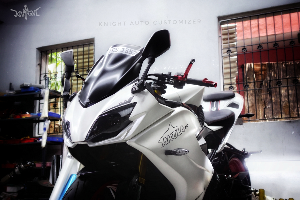 Pearl White TVS Sportbike Looks Stunning - Based on Apache RR 310 - back