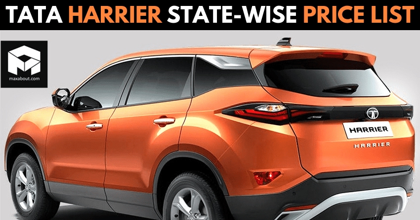 Tata Harrier State-Wise Ex-Showroom Price List in India