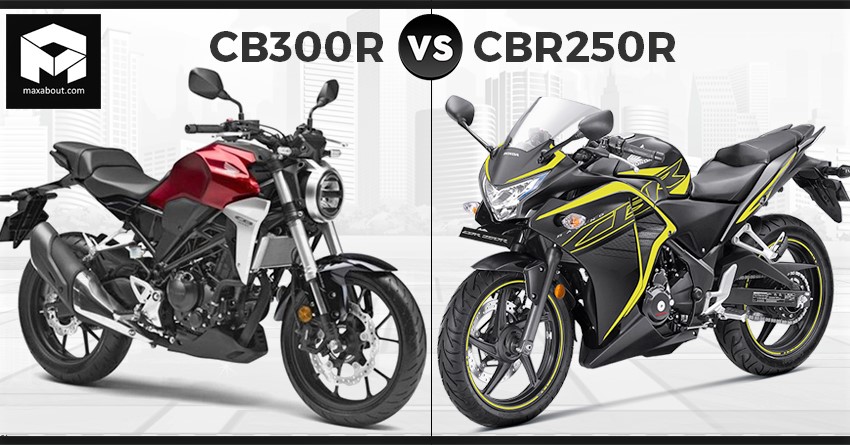 Quick Comparison: Honda CB300R vs Honda CBR250R