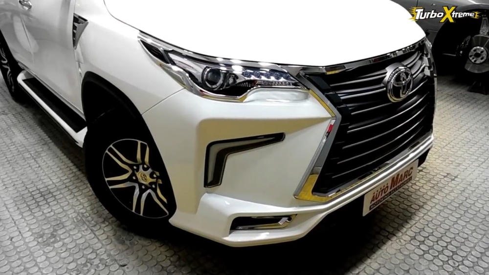 This Toyota Fortuner Is Inspired By The Lexus LX570 - Live Photos - top