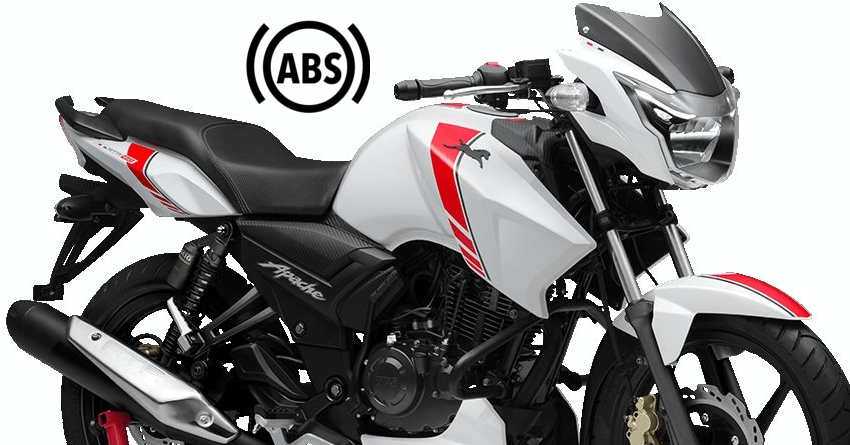TVS Apache RTR 160 with 1-Channel ABS Launched @ INR 84,710