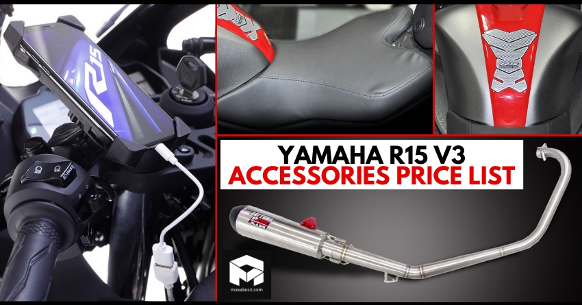 Yamaha R15 Version 3.0 Official Accessories Price List in India