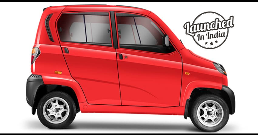 Bajaj Qute Launched at INR 2.48 Lakh; 2 Variants on Offer