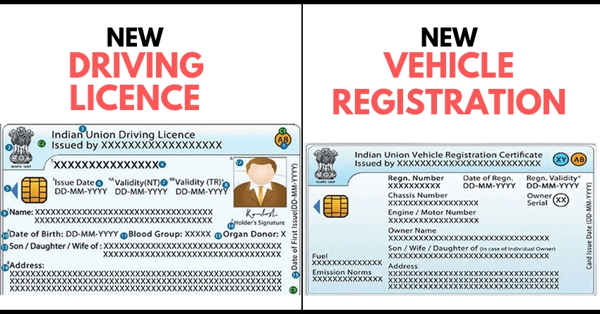 New Driving Licences & RCs to be Issued from October 2019 in India