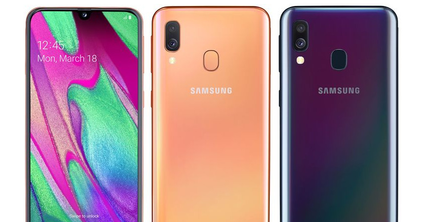Samsung Galaxy A40 Listed on the Official Website