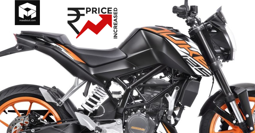 KTM 125 Duke Price Increased by INR 7000 in India