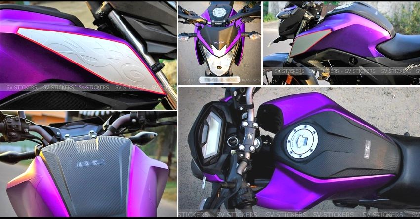 Meet Matte Metallic Purple Honda CB Hornet 160R