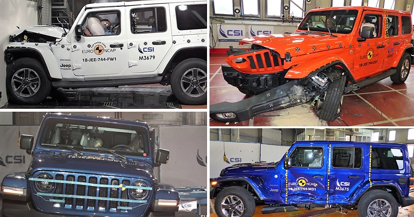 Jeep Wrangler Scores Just 1-Star Safety Rating in ANCAP Crash Test