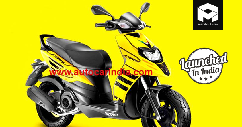 Aprilia Storm 125 Scooter Launched in India @ INR 65,000