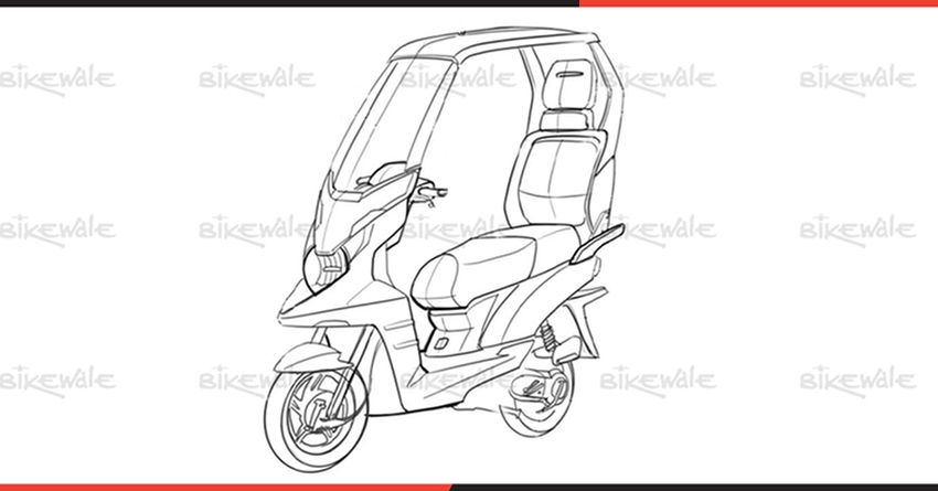 Electric TVS Scooter with a Solar Roof in the Making