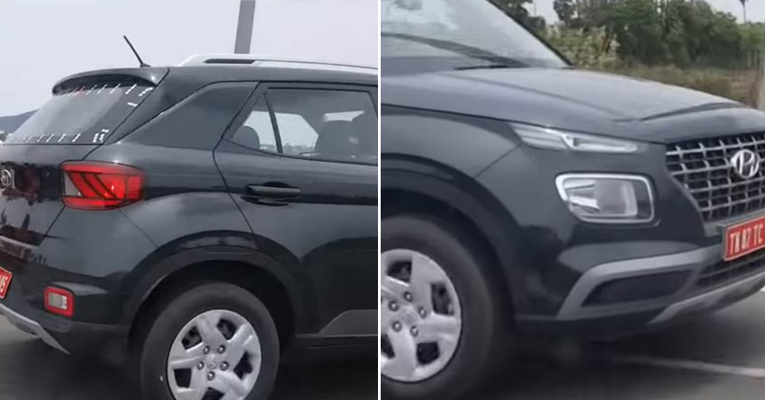Live Photos: Hyundai Venue Base Variant Spotted in India