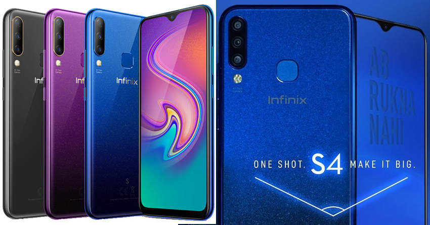 Infinix S4 with 3 Rear Cameras Launched in India @ INR 8999