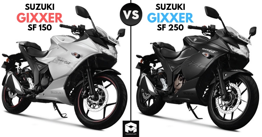 Quick Comparison: Suzuki Gixxer SF 150 vs Gixxer SF 250