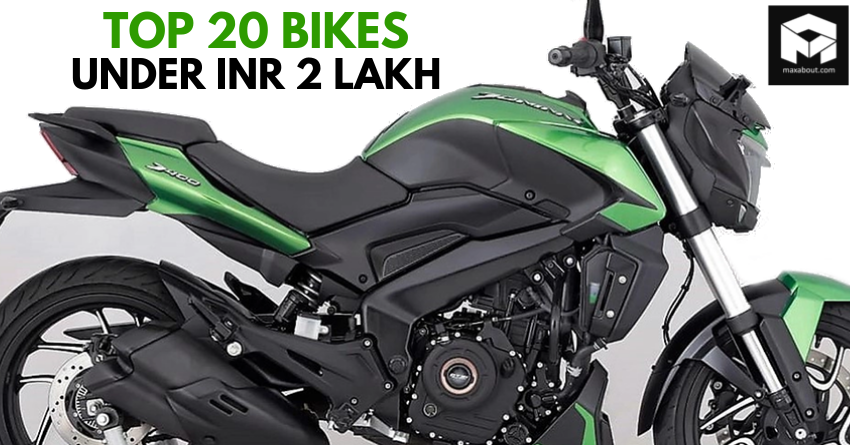 Top 20 Bikes Under INR 2 Lakh