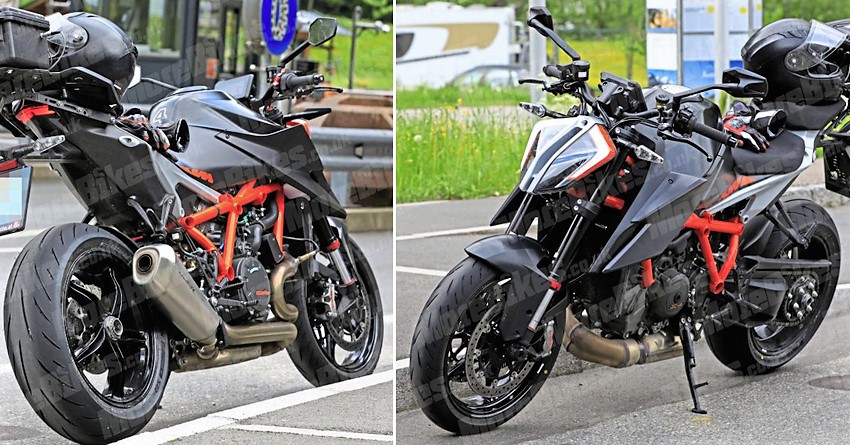 2020 KTM 1290 Super Duke R Spotted Testing in the Alps (Europe)