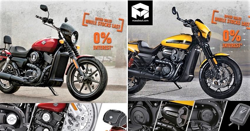 Harley-Davidson Street Available with INR 5,999 EMI & Free Accessories