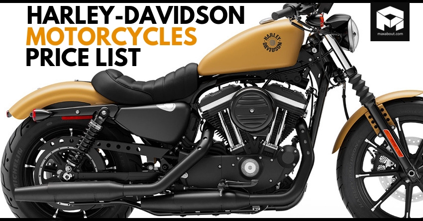 Latest Harley-Davidson Motorcycles Price List in India [UPDATED]