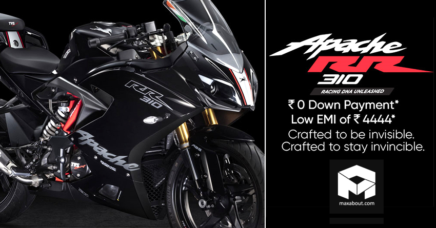 It's Official: TVS Apache RR310 Available with 0 Downpayment & Low EMI