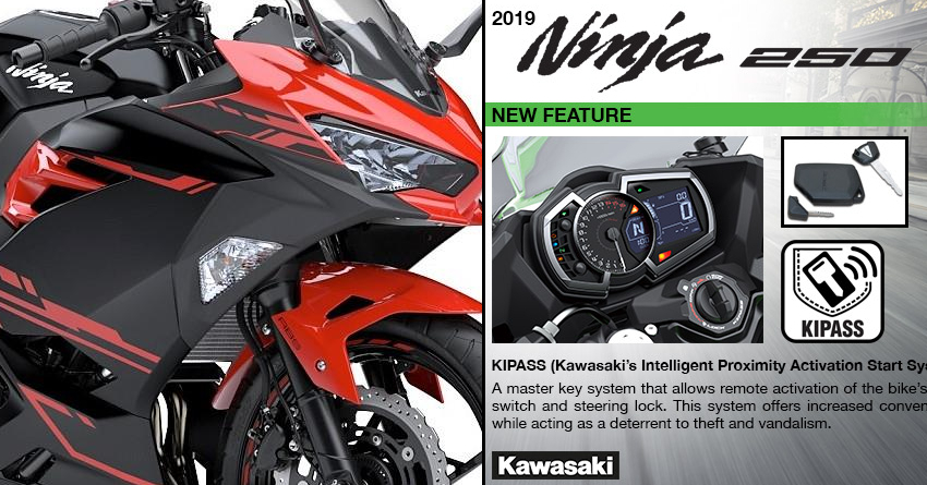 2019 Kawasaki Ninja 250 Gets Keyless Smart Ignition System